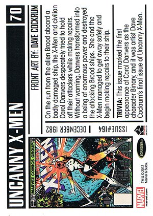 Rittenhouse Archives Marvel Bronze Age Parallel Card 70 Uncanny X-Men #164