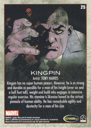 Rittenhouse Archives Spider-Man Archives Parallel Card 25 Kingpin