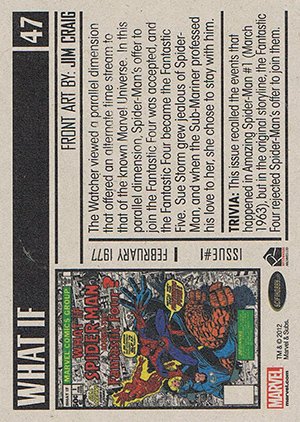 Rittenhouse Archives Marvel Bronze Age Base Card 47 What If #1