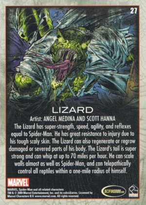 Rittenhouse Archives Spider-Man Archives Parallel Card 27 Lizard