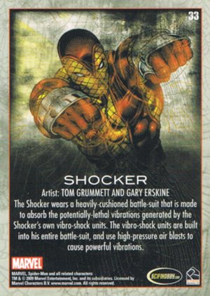 Rittenhouse Archives Spider-Man Archives Parallel Card 33 Shocker