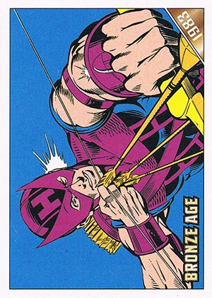 Rittenhouse Archives Marvel Bronze Age Base Card 71 Hawkeye #1