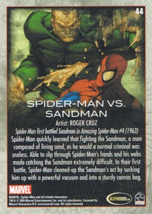 Rittenhouse Archives Spider-Man Archives Parallel Card 44 Spider-Man vs. Sandman