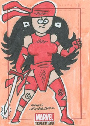 Rittenhouse Archives Marvel Bronze Age Sketch Card  Fred Hembeck