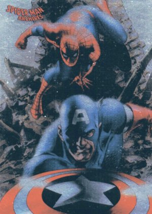 Rittenhouse Archives Spider-Man Archives Parallel Card 55 Captain America