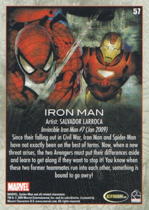 Rittenhouse Archives Spider-Man Archives Parallel Card 57 Iron Man