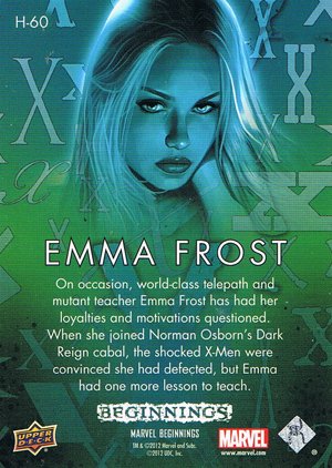 Upper Deck Marvel Beginnings Series II Holograms H-60 Emma Frost