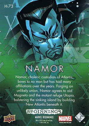 Upper Deck Marvel Beginnings Series II Holograms H-73 Namor