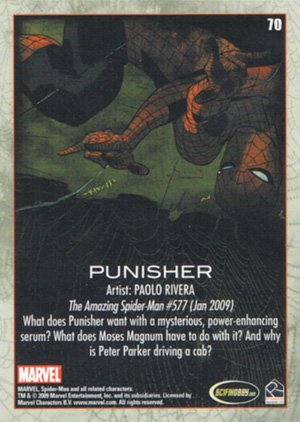 Rittenhouse Archives Spider-Man Archives Parallel Card 70 Punisher