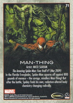 Rittenhouse Archives Spider-Man Archives Parallel Card 71 Man-Thing