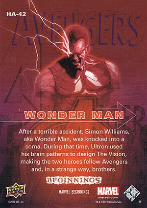 Upper Deck Marvel Beginnings Series III Holograms HA-42 Wonder Man