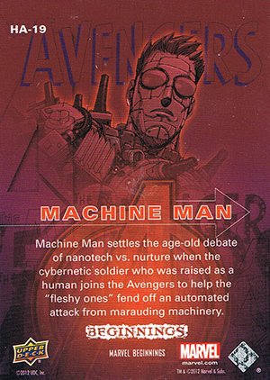 Upper Deck Marvel Beginnings Series III Holograms HA-19 Machine Man