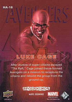 Upper Deck Marvel Beginnings Series III Holograms HA-18 Luke Cage