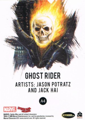 Rittenhouse Archives Spider-Man Archives Allies A4 Ghost Rider
