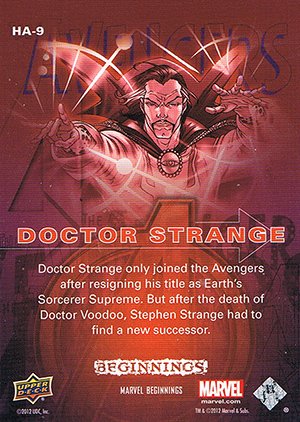 Upper Deck Marvel Beginnings Series III Holograms HA-9 Doctor Strange