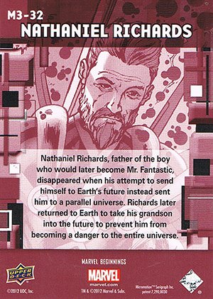 Upper Deck Marvel Beginnings Series III Marvel Prime Micromotion Card M3-32 Nathaniel Richards