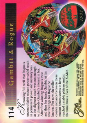 Fleer Marvel Annual Flair '94 Base Card 114 Gambit & Rogue