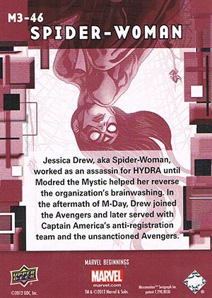 Upper Deck Marvel Beginnings Series III Marvel Prime Micromotion Card M3-46 Spider-Woman