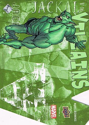 Upper Deck Marvel Beginnings Series III Die-Cut Villains Card V-16 Jackal