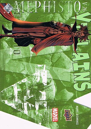 Upper Deck Marvel Beginnings Series III Die-Cut Villains Card V-26 Mephisto