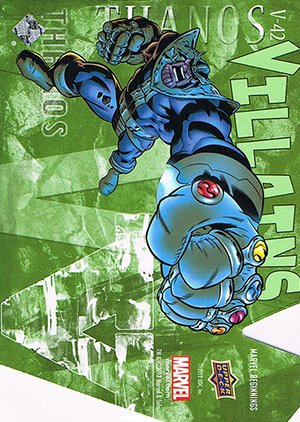 Upper Deck Marvel Beginnings Series III Die-Cut Villains Card V-42 Thanos
