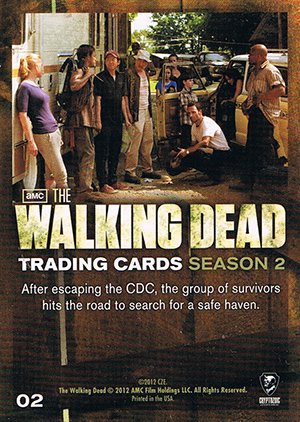 Cryptozoic The Walking Dead Season 2 Base Card 02 On the Road