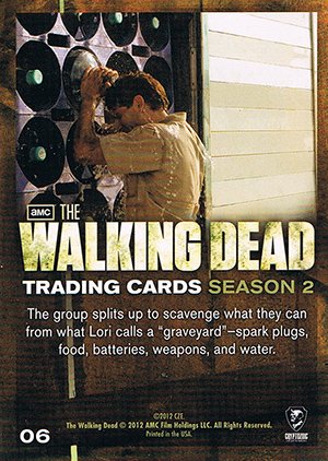 Cryptozoic The Walking Dead Season 2 Base Card 06 A Brief Reprieve