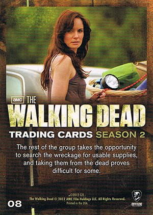 Cryptozoic The Walking Dead Season 2 Base Card 08 Gassing Up