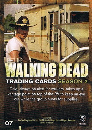 Cryptozoic The Walking Dead Season 2 Base Card 07 Always Vigilant