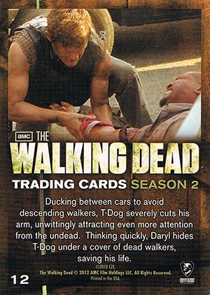 Cryptozoic The Walking Dead Season 2 Base Card 12 Quick Thinking