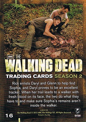 Cryptozoic The Walking Dead Season 2 Base Card 16 Gotta Know