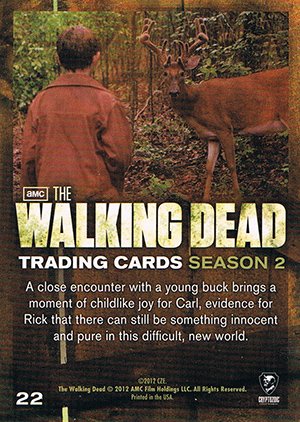 Cryptozoic The Walking Dead Season 2 Base Card 22 Pure Joy