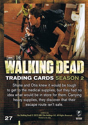 Cryptozoic The Walking Dead Season 2 Base Card 27 Overrun