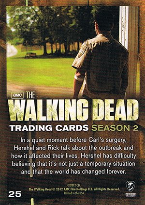 Cryptozoic The Walking Dead Season 2 Base Card 25 A Beautiful Place
