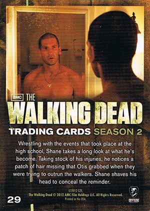 Cryptozoic The Walking Dead Season 2 Base Card 29 Erasing the Guilt