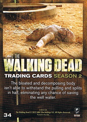 Cryptozoic The Walking Dead Season 2 Base Card 34 Up and Out