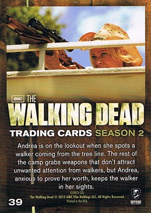 Cryptozoic The Walking Dead Season 2 Base Card 39 Walker!