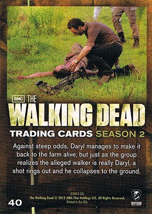 Cryptozoic The Walking Dead Season 2 Base Card 40 A Safe Return