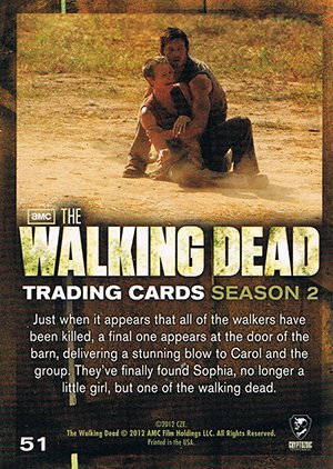 Cryptozoic The Walking Dead Season 2 Base Card 51 The Search Ends