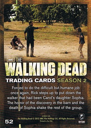 Cryptozoic The Walking Dead Season 2 Base Card 52 A Mother's Cry