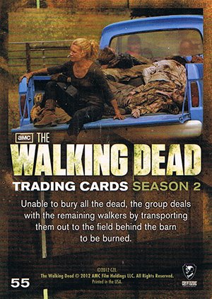 Cryptozoic The Walking Dead Season 2 Base Card 55 ...And Burn the Rest