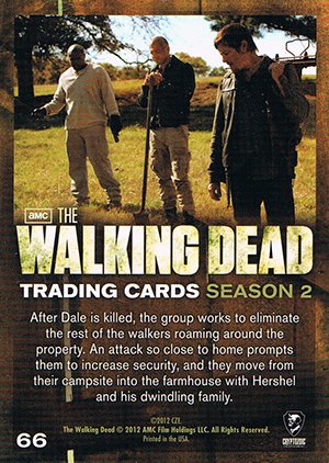 Cryptozoic The Walking Dead Season 2 Base Card 66 Patrol