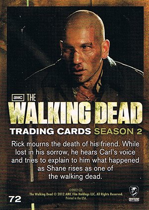 Cryptozoic The Walking Dead Season 2 Base Card 72 Back from the Dead