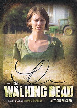 Cryptozoic The Walking Dead Season 2 Autograph Card A9 Lauren Cohan as Maggie Greene