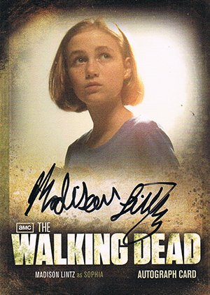 Cryptozoic The Walking Dead Season 2 Autograph Card A7 Madison Lintz as Sophia