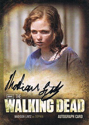 Cryptozoic The Walking Dead Season 2 Autograph Card A8 Madison Lintz as Walker Sophia
