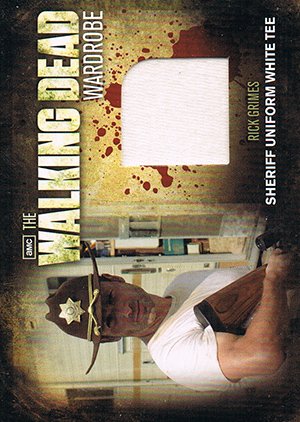 Cryptozoic The Walking Dead Season 2 Wardrobe Card M1 Rick's Sheriff Uniform White Tee