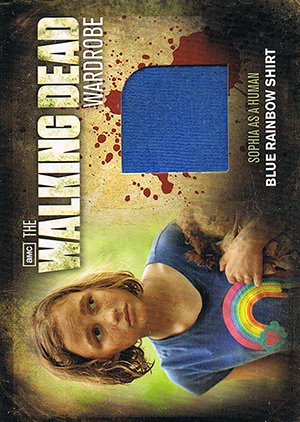 Cryptozoic The Walking Dead Season 2 Wardrobe Card M9 Sophia's Blue Rainbow Shirt