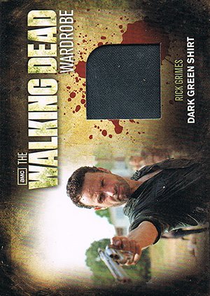 Cryptozoic The Walking Dead Season 2 Wardrobe Card M16 Rick's Dark Green Shirt