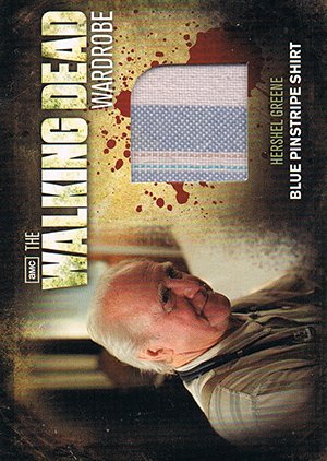 Cryptozoic The Walking Dead Season 2 Wardrobe Card M22 Hershel's Blue Pinstripe Shirt